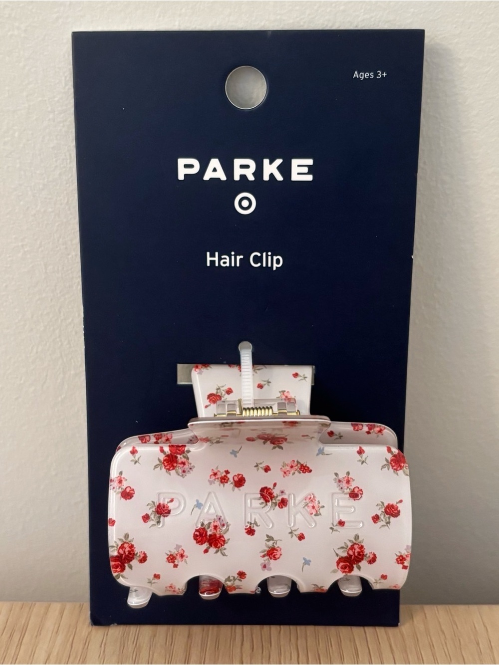 New Parke x Target Claw Clip In Cream Floral